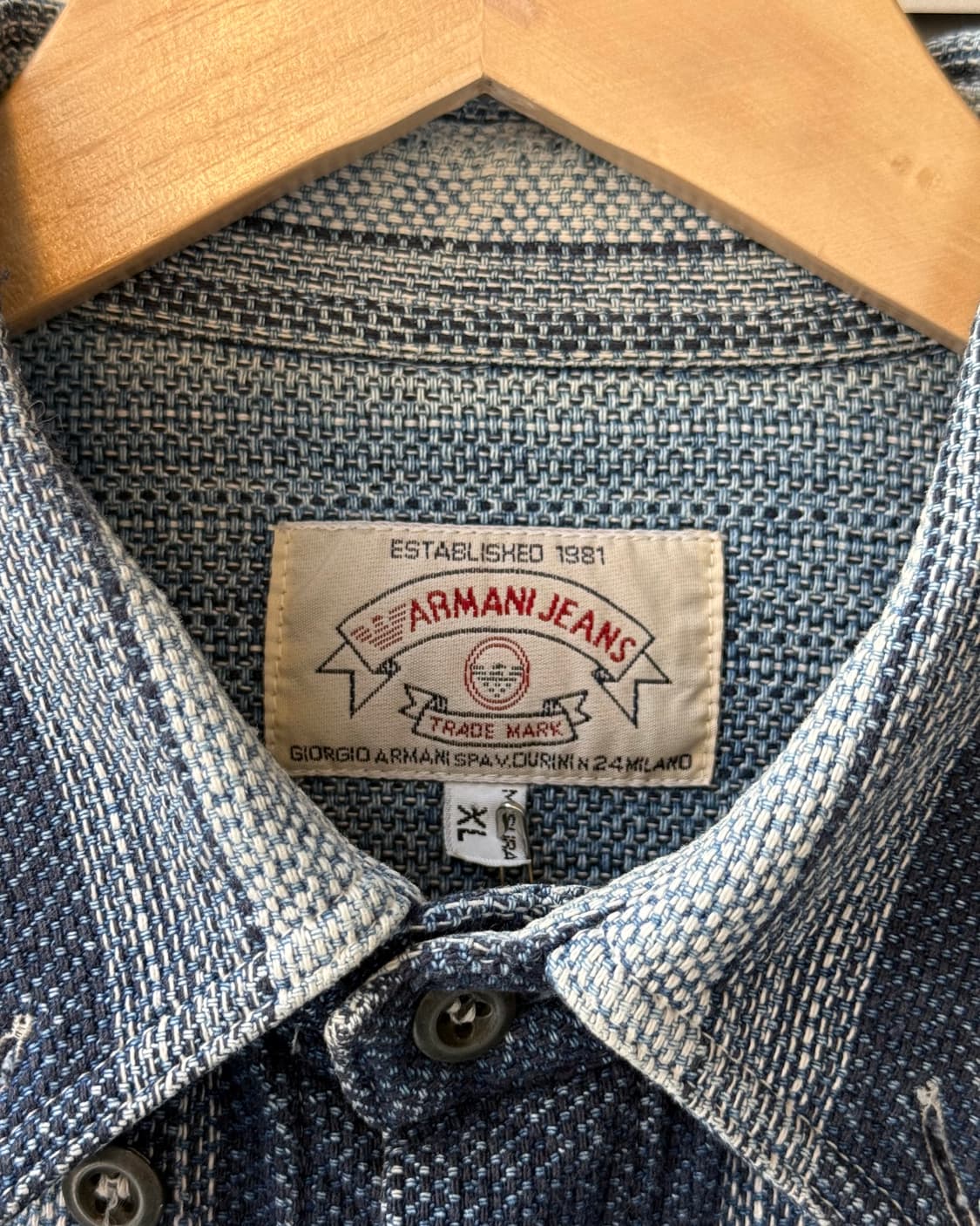 Armani jeans 90s heavy cotton shirt 상품이미지4