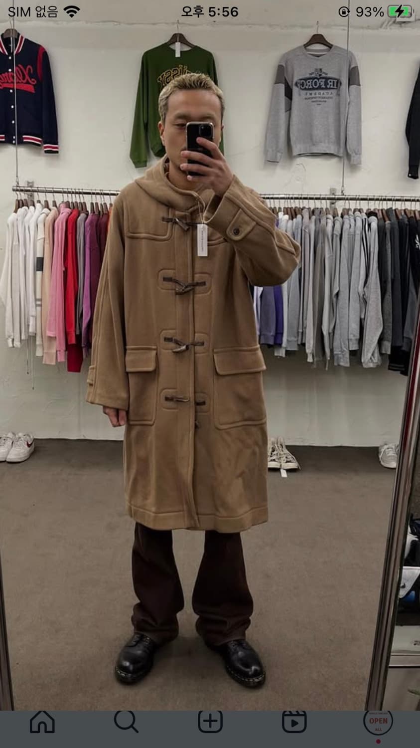 해링본 더플 코트 상품이미지6