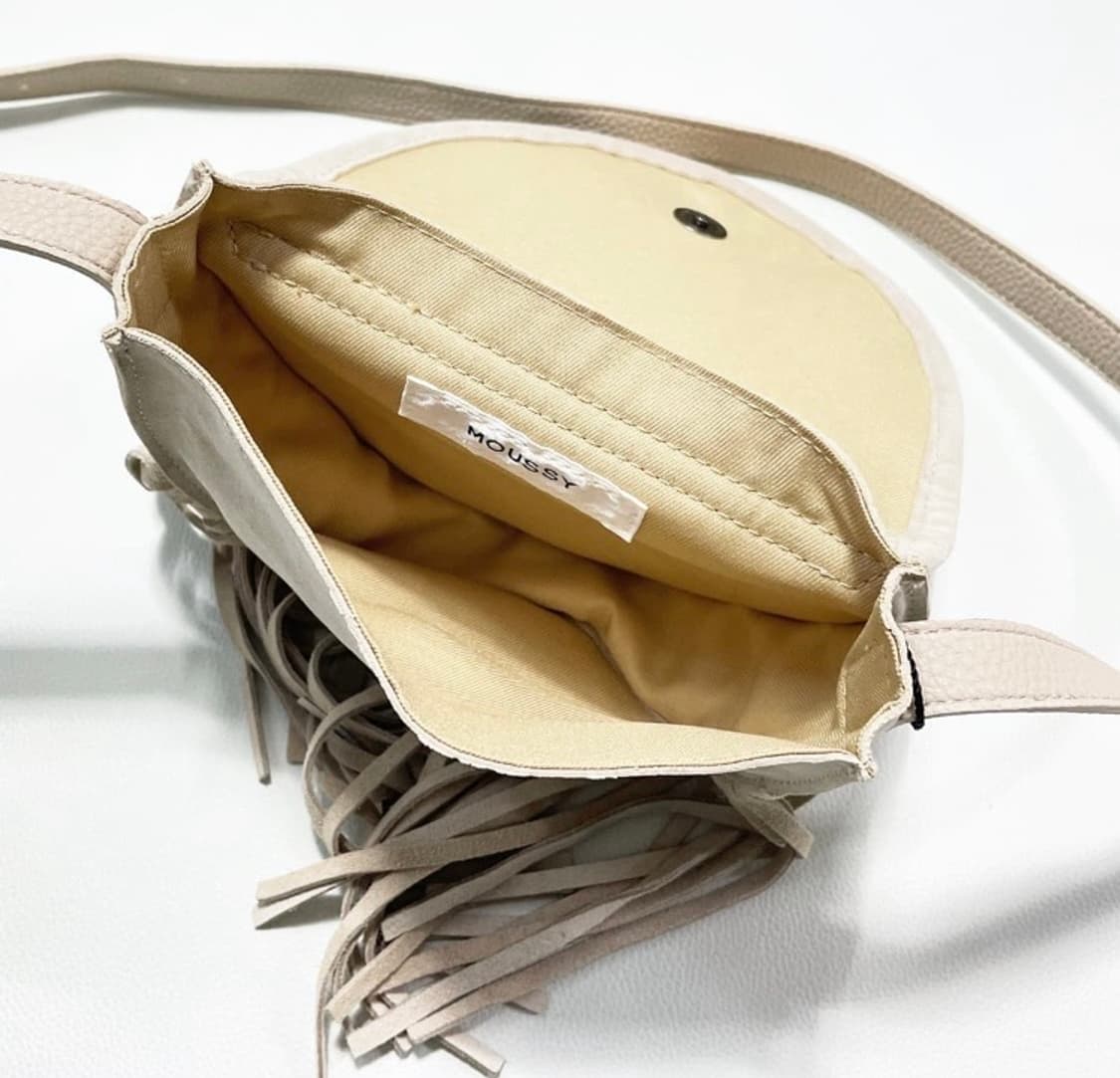 마우지 프린지 콘쵸 스웨이드 백 상품이미지3