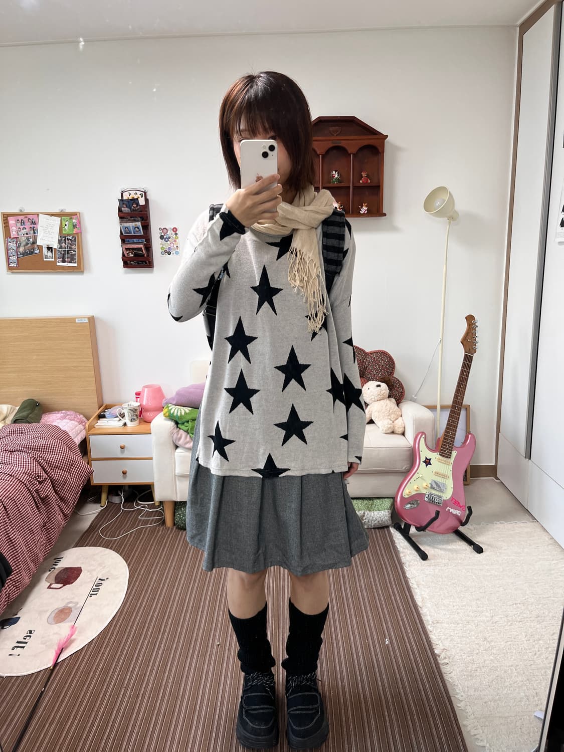 별 패턴 니트 상품이미지6