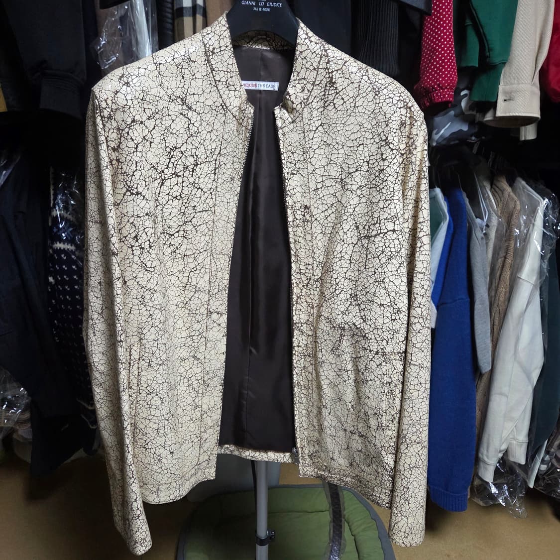 크랙 가죽 자켓 상품이미지1