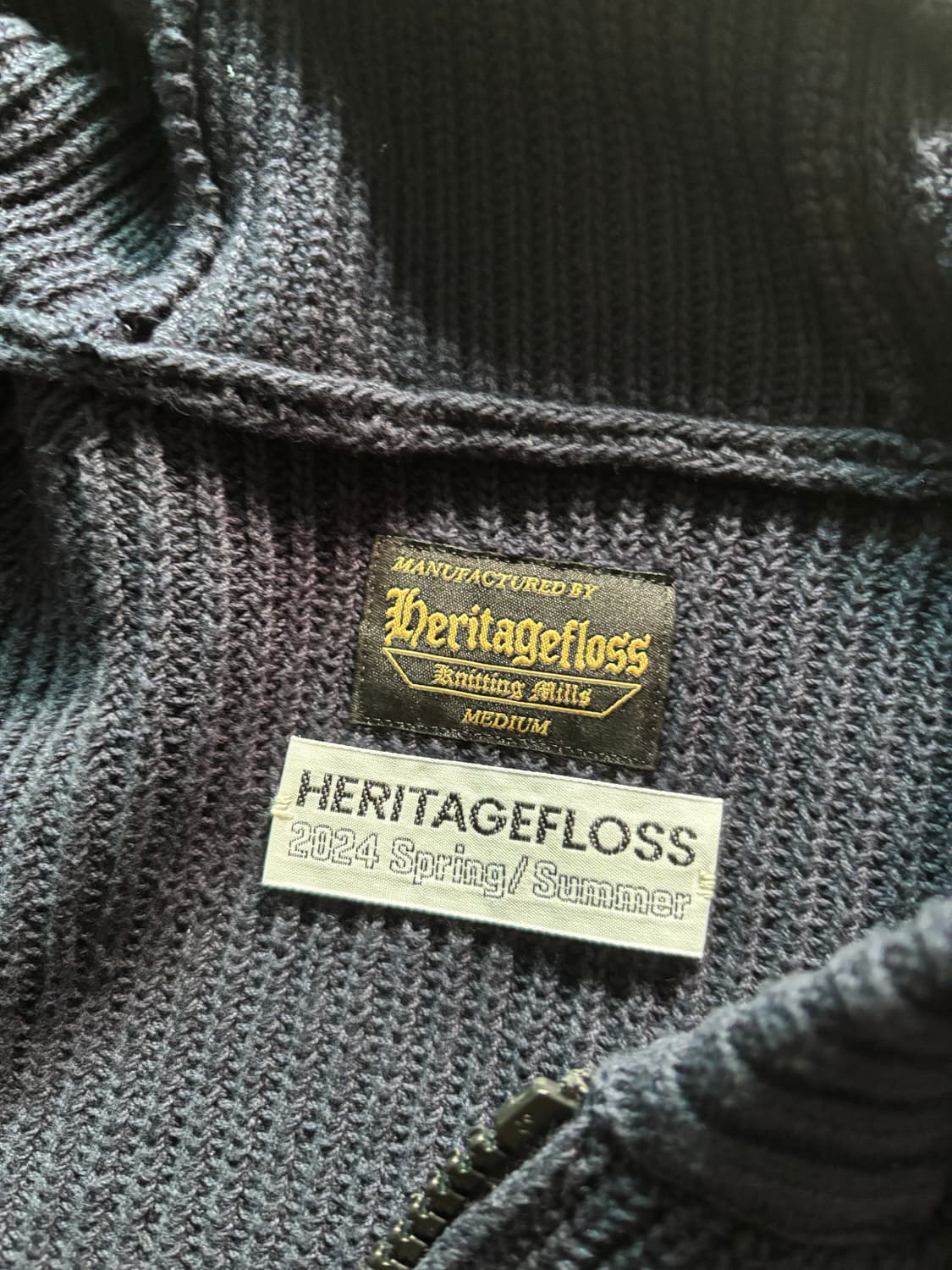 헤리티지플로스 니트집업 상품이미지4