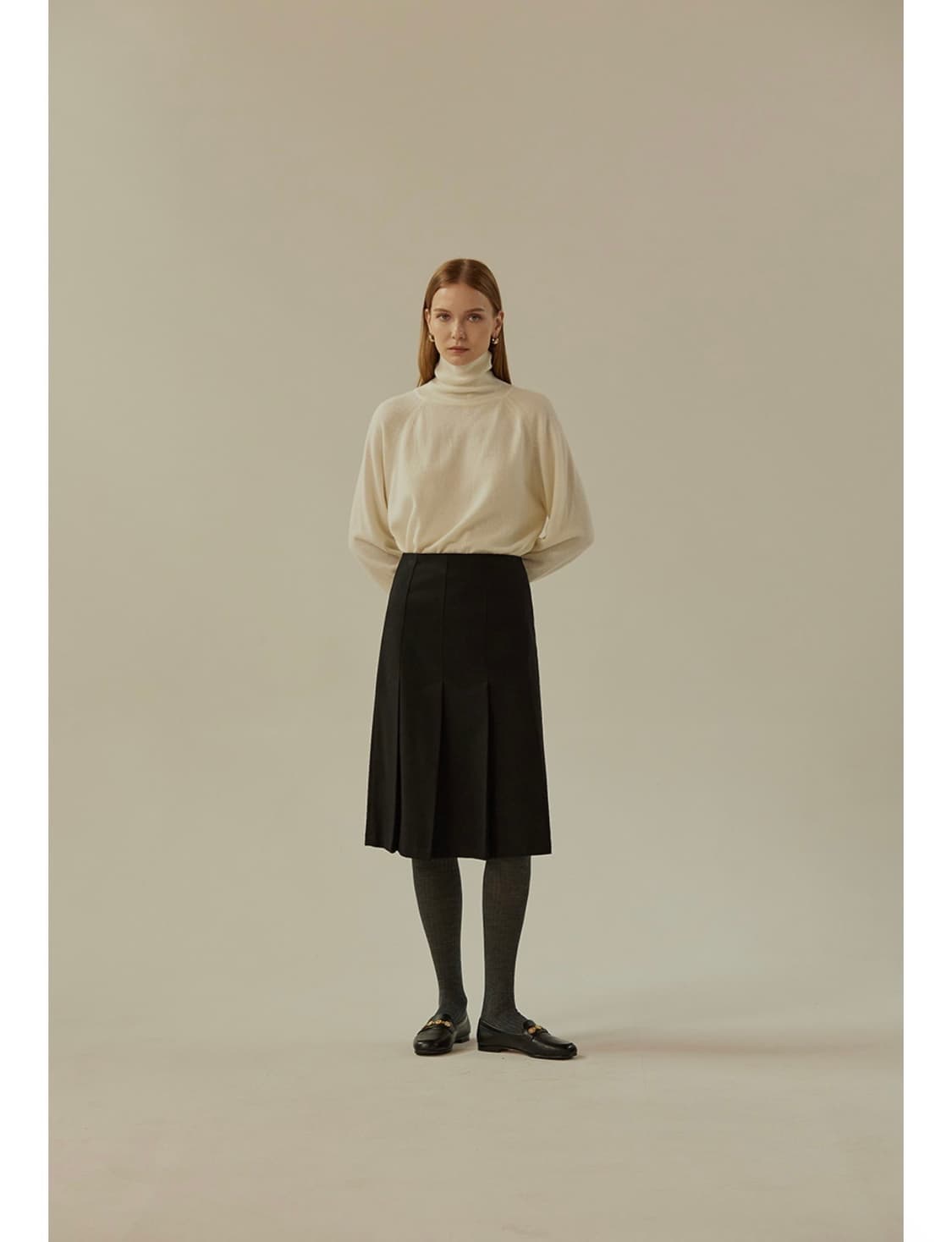 망고매니플리즈 CLASSIC PLEATS SKIRT(블랙. S) 상품이미지2