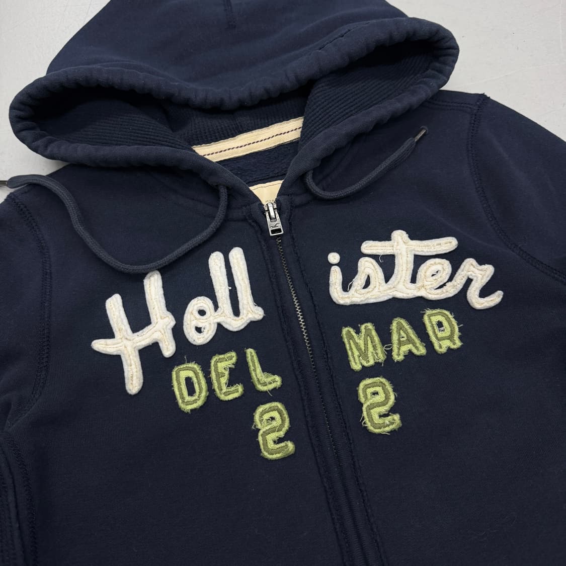 홀리스터 Y2K 아치로고 후드집업 네이비 상품이미지3