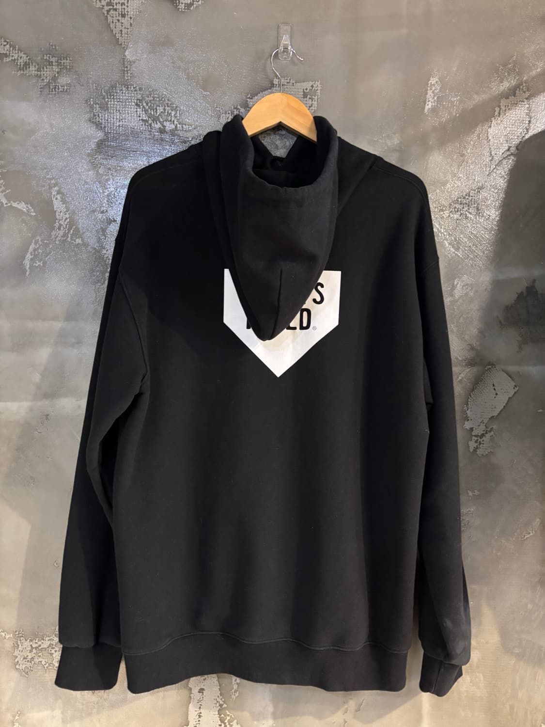 이벳필드 블랙 후드티 L 상품이미지6