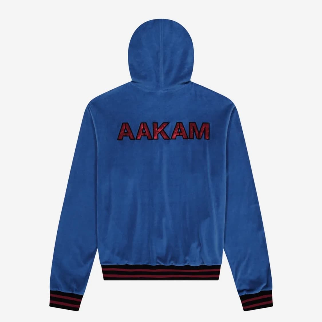 아캄 98 패치 벨루어  후드집업 블루 1사이즈 상품이미지2