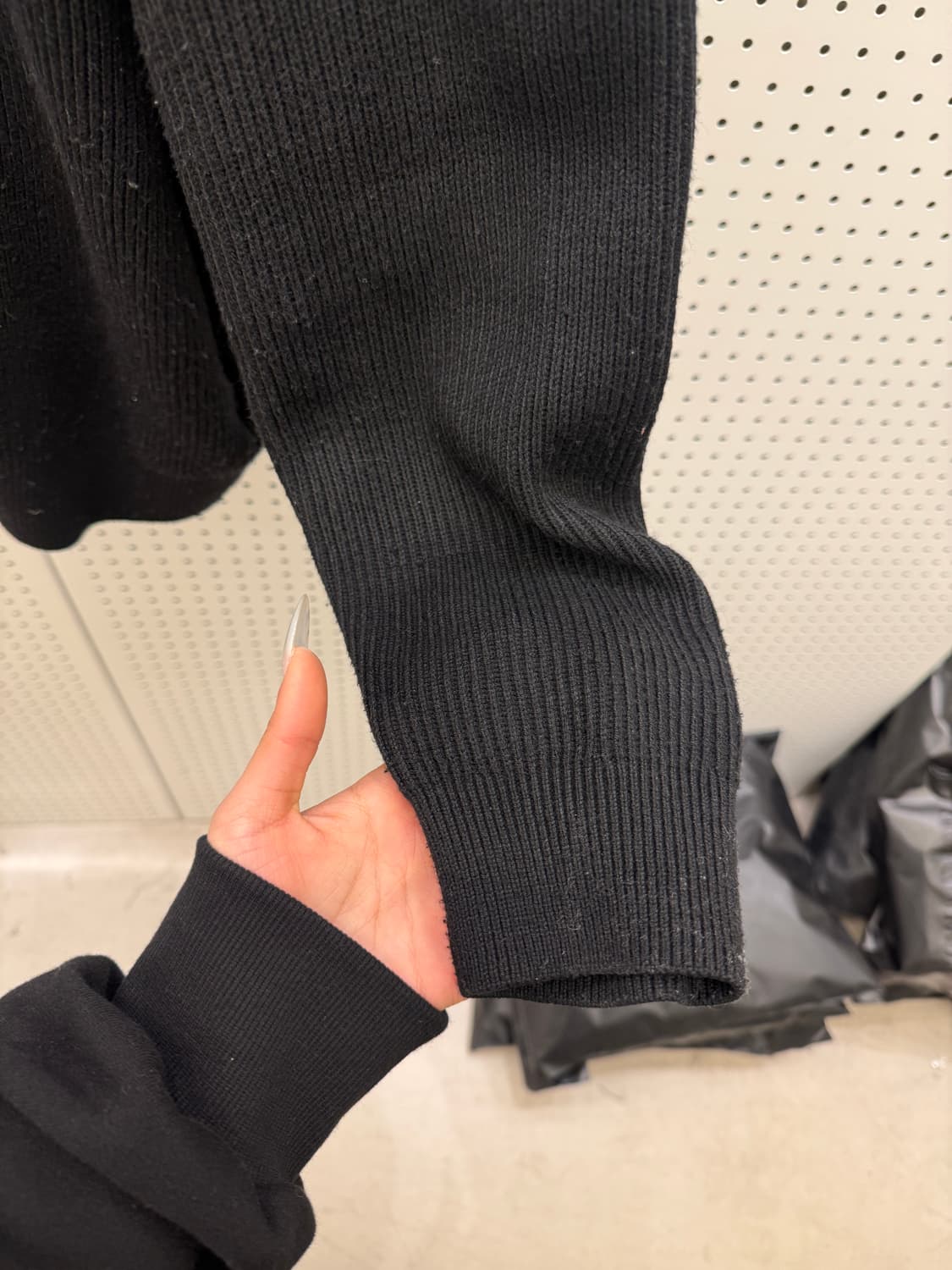 타미진스 플래그 로고 집업 니트 U796 상품이미지4