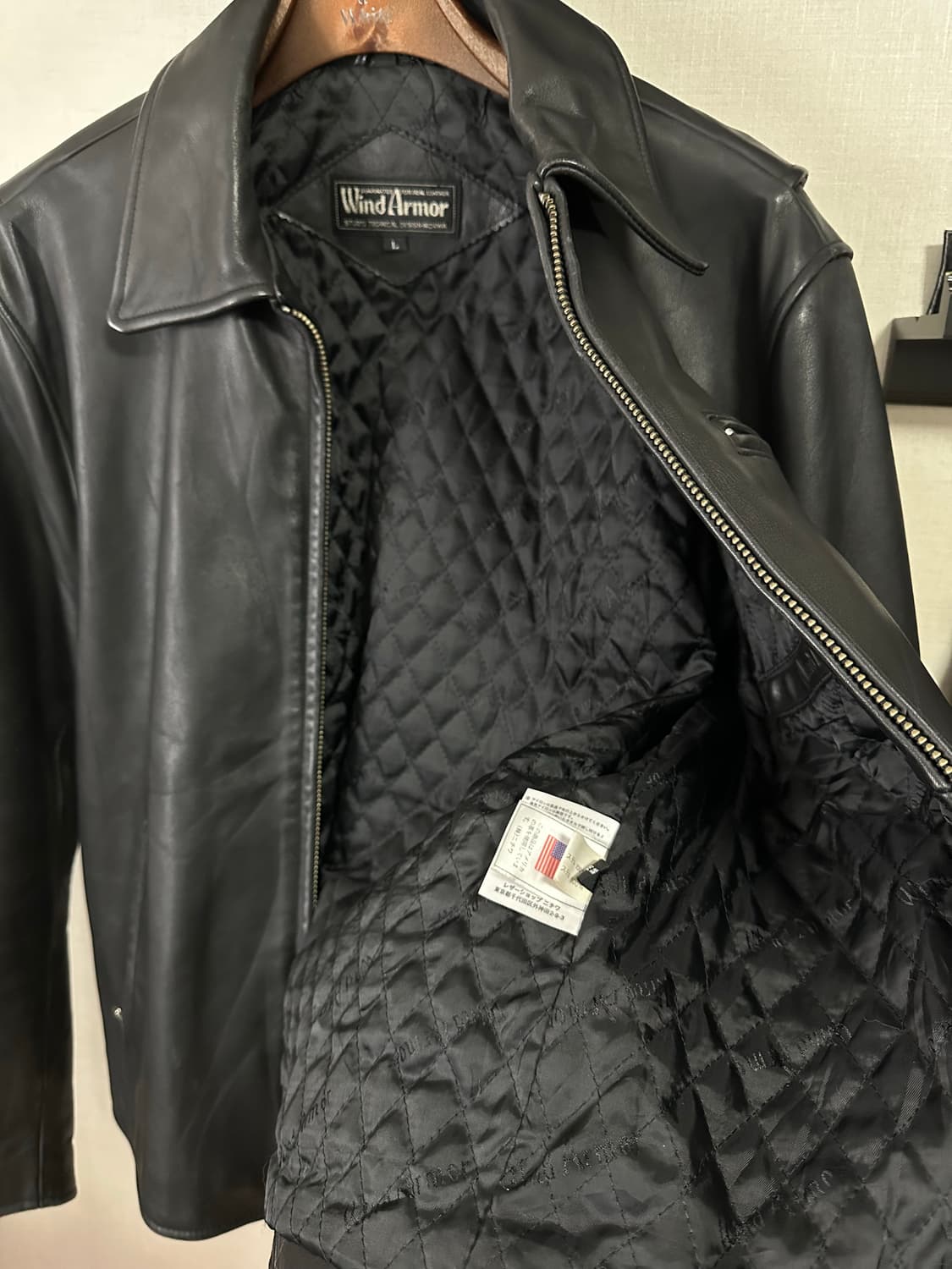 WIND ARMOR LEATHER JACKET L(95-100) 상품이미지6