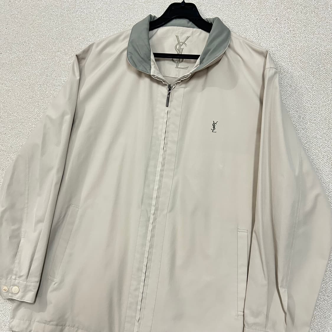 (M) 입생로랑 아이보리 블루종 바람막이 상품이미지2