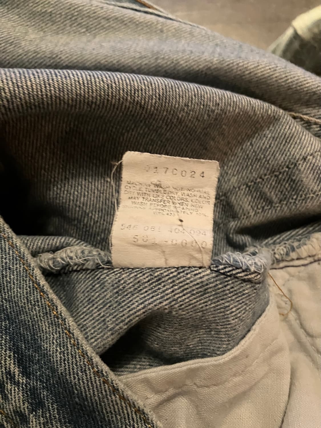 90s USA 빈티지 리바이스 501xx 0000 데님 팬츠 상품이미지10