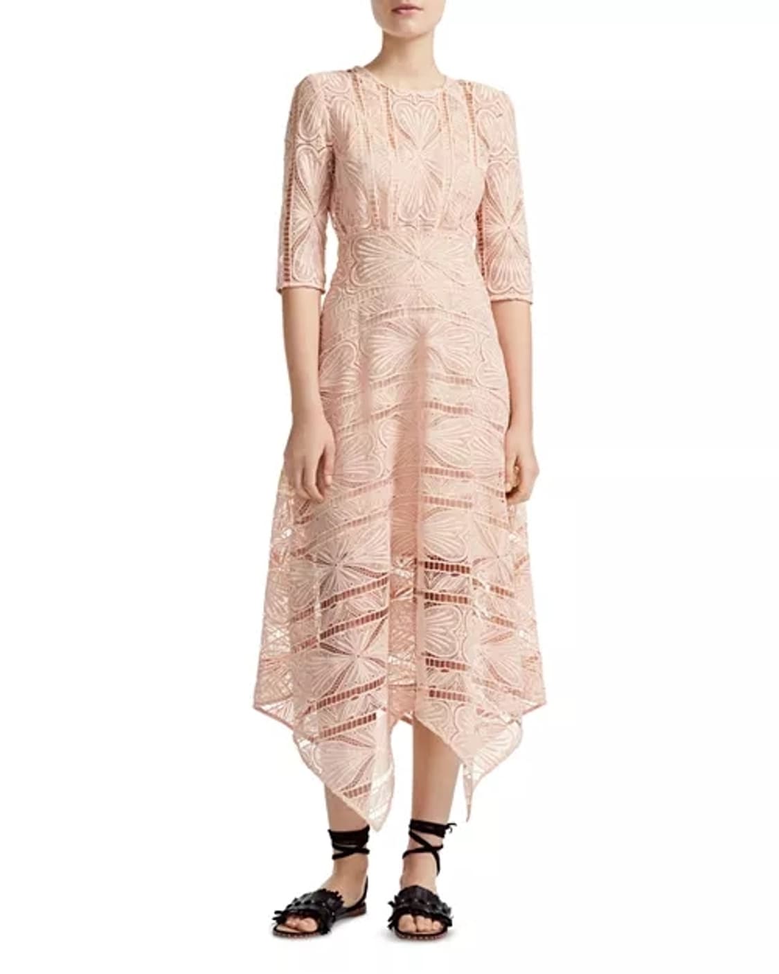 (새상품) 마쥬 핑크 레이스 원피스 1사이즈 상품이미지1