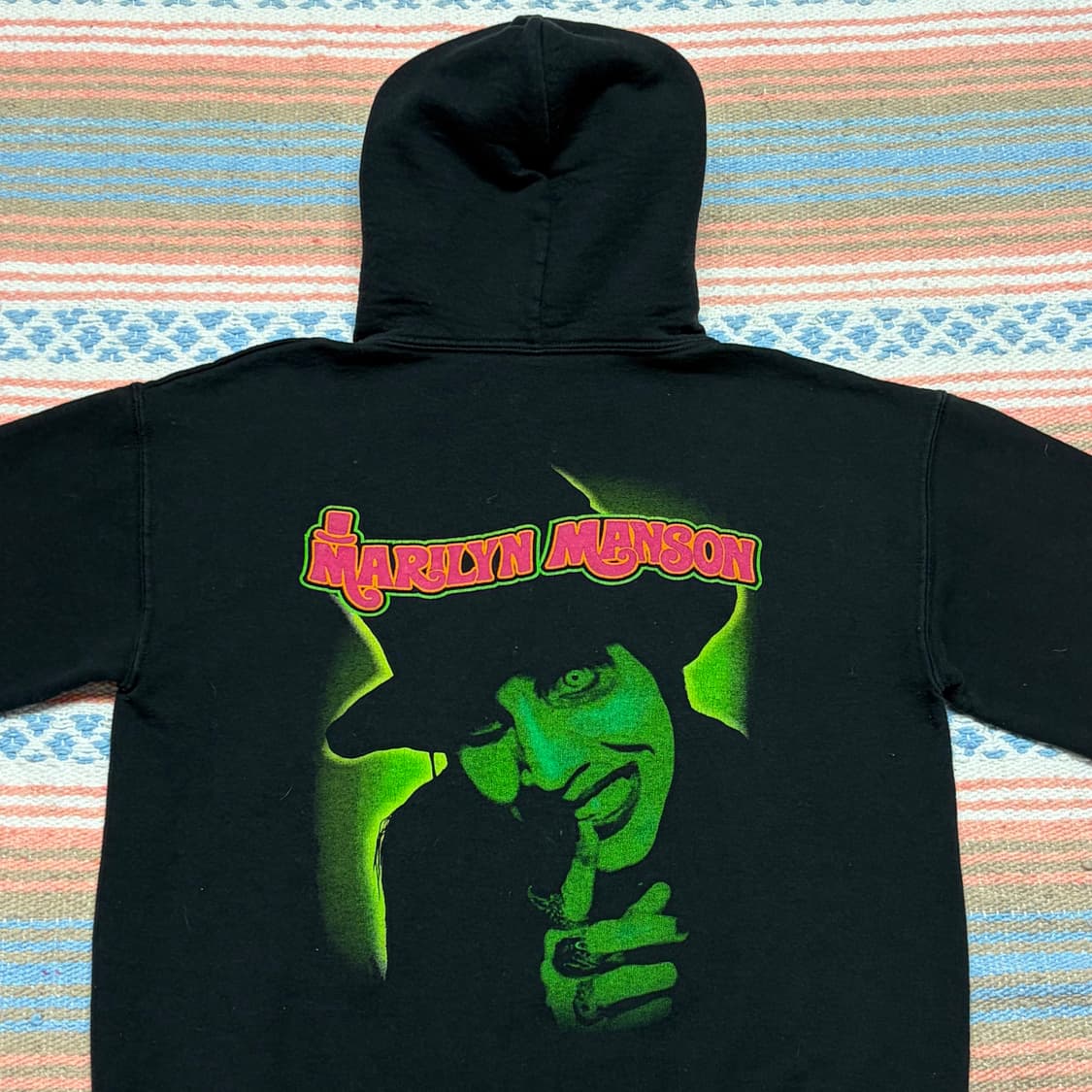 미국 빈티지 마릴린 맨슨 굿즈 후드티 락티 밴드티 상품이미지2
