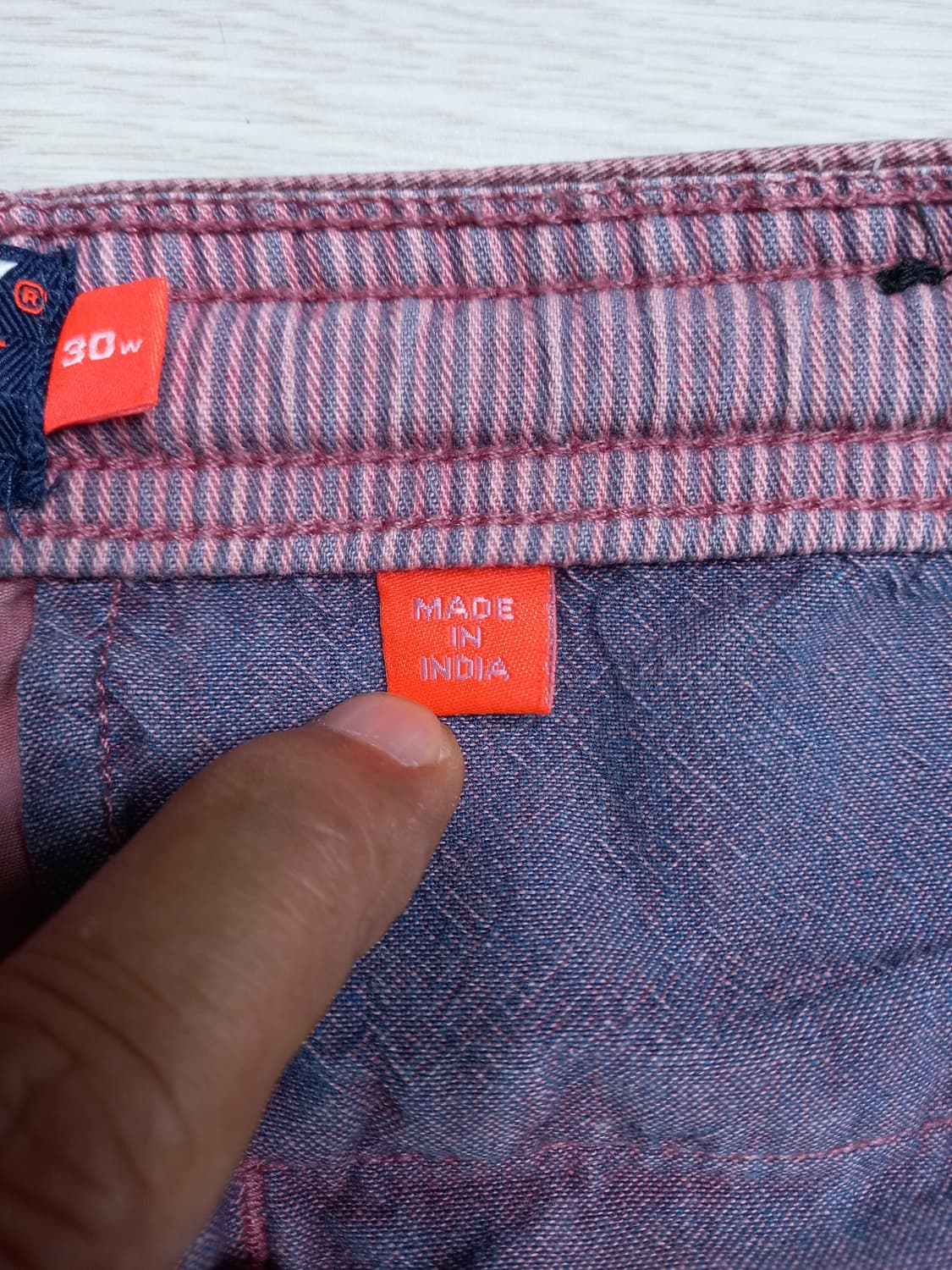 33 SUPERDRY 스판 치노 반바지 버건디 33-461 상품이미지7