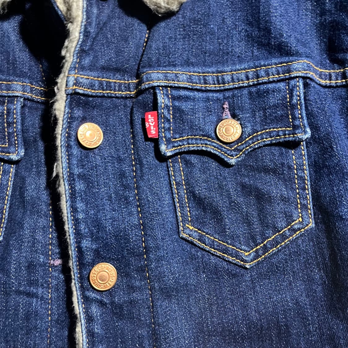 [95] LEVIS 리바이스 쉐르파 퀄팅 트러커 청자켓  상품이미지3