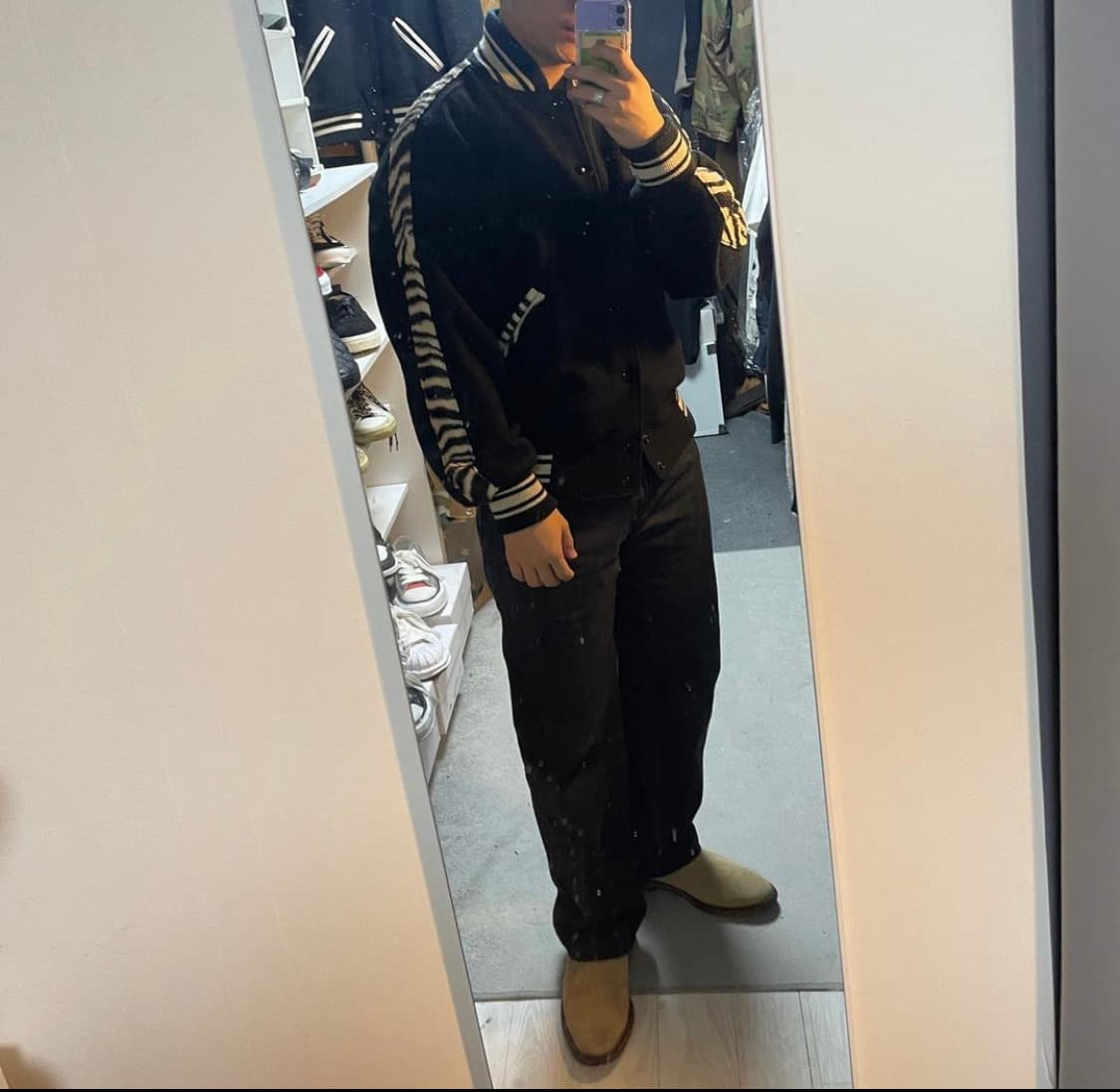 니들스 레오파드 바시티 테디 자켓 상품이미지8