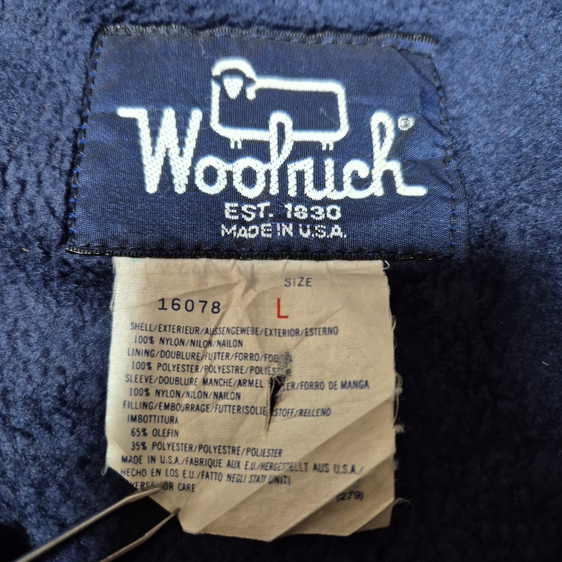 90s 미제 울리치 쉘드 자켓  상품이미지4