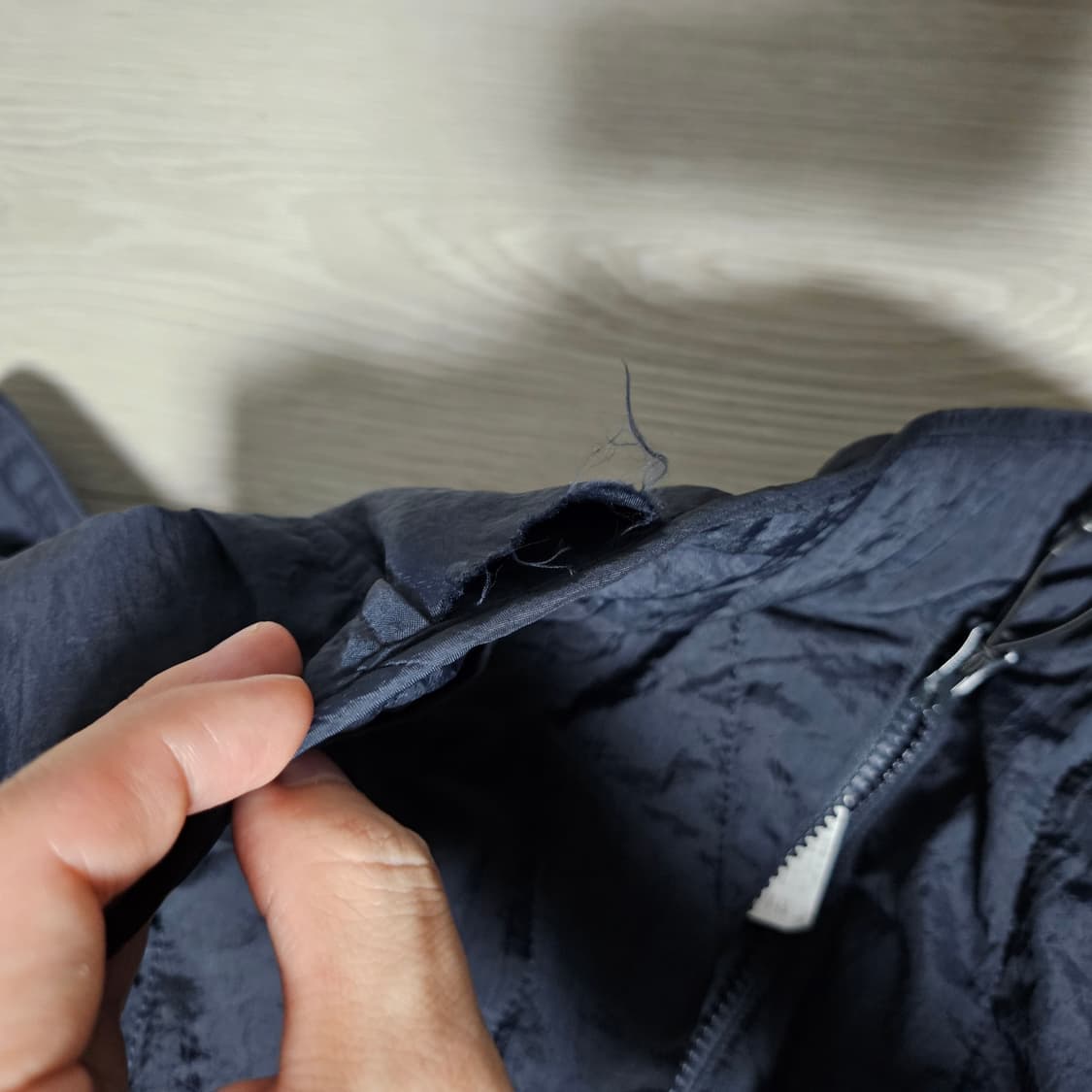 20fw 언어펙티드 퀼티드가디건 navy m사이즈 상품이미지4