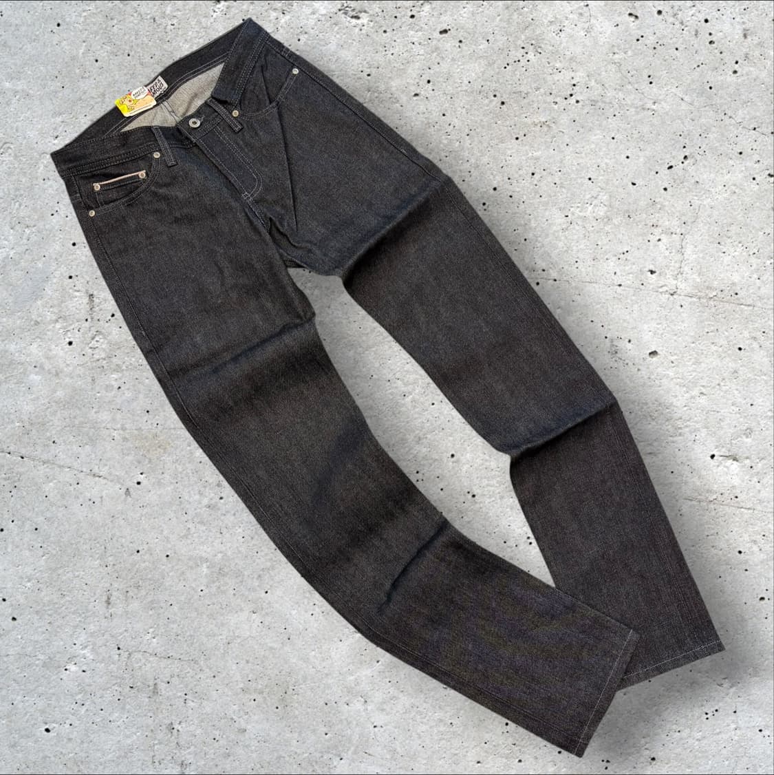 [29] 네이키드앤페이머스 블랙 셀비지 데님 팬츠 청바지 D584 상품이미지2