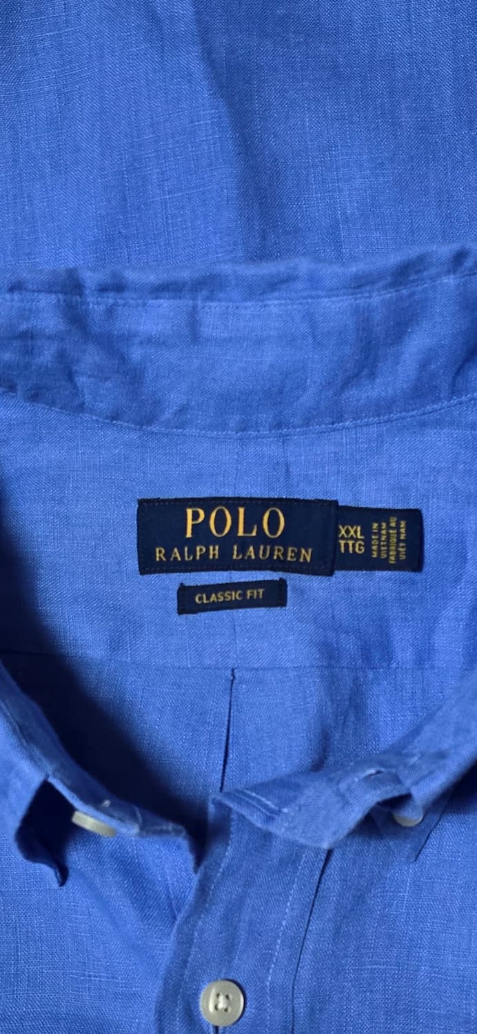 폴로 랄프로렌 클래식핏 린넨 셔츠 XXL 상품이미지3