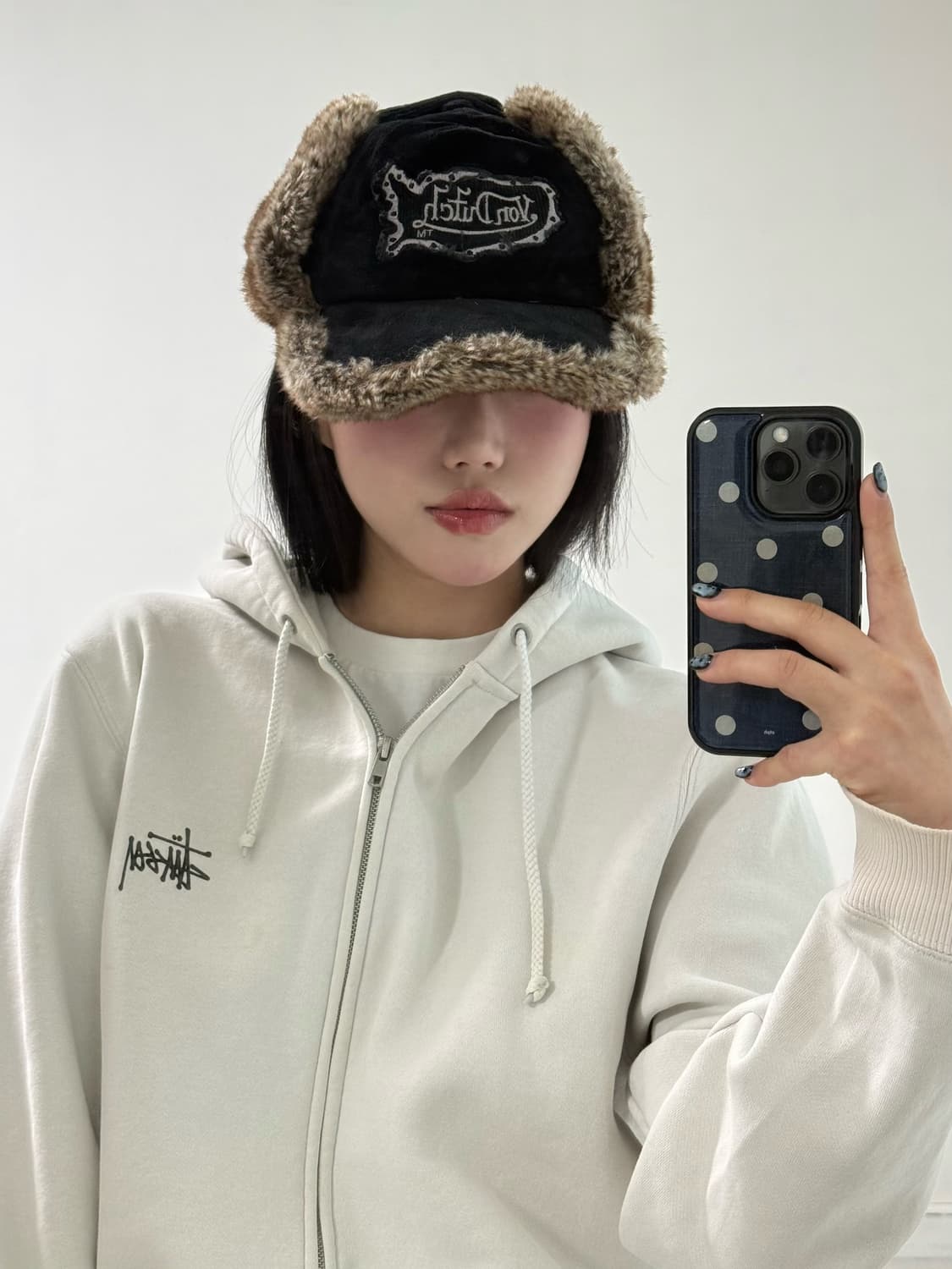 본더치 블랙 트루퍼 햇 상품이미지1