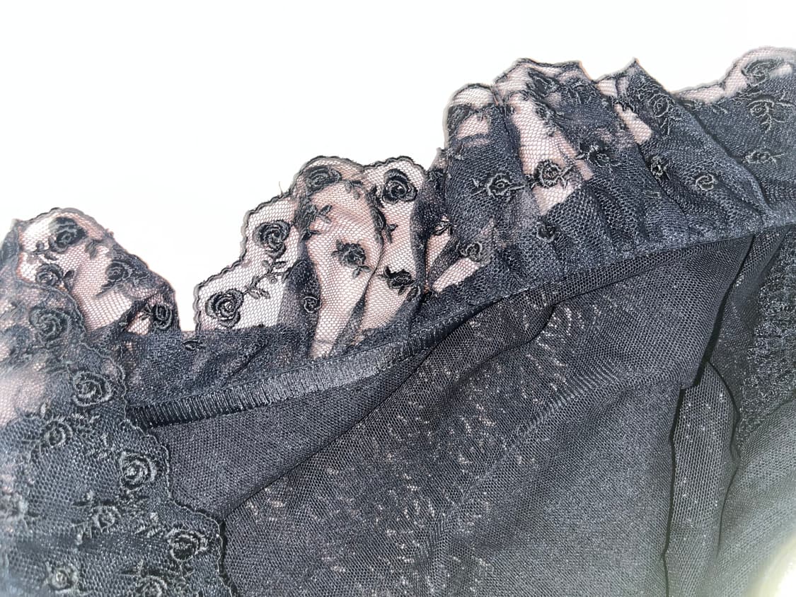 고딕 플라워 레이스 시스루 가디건 집업 고스로리고스펑크갸루 상품이미지2