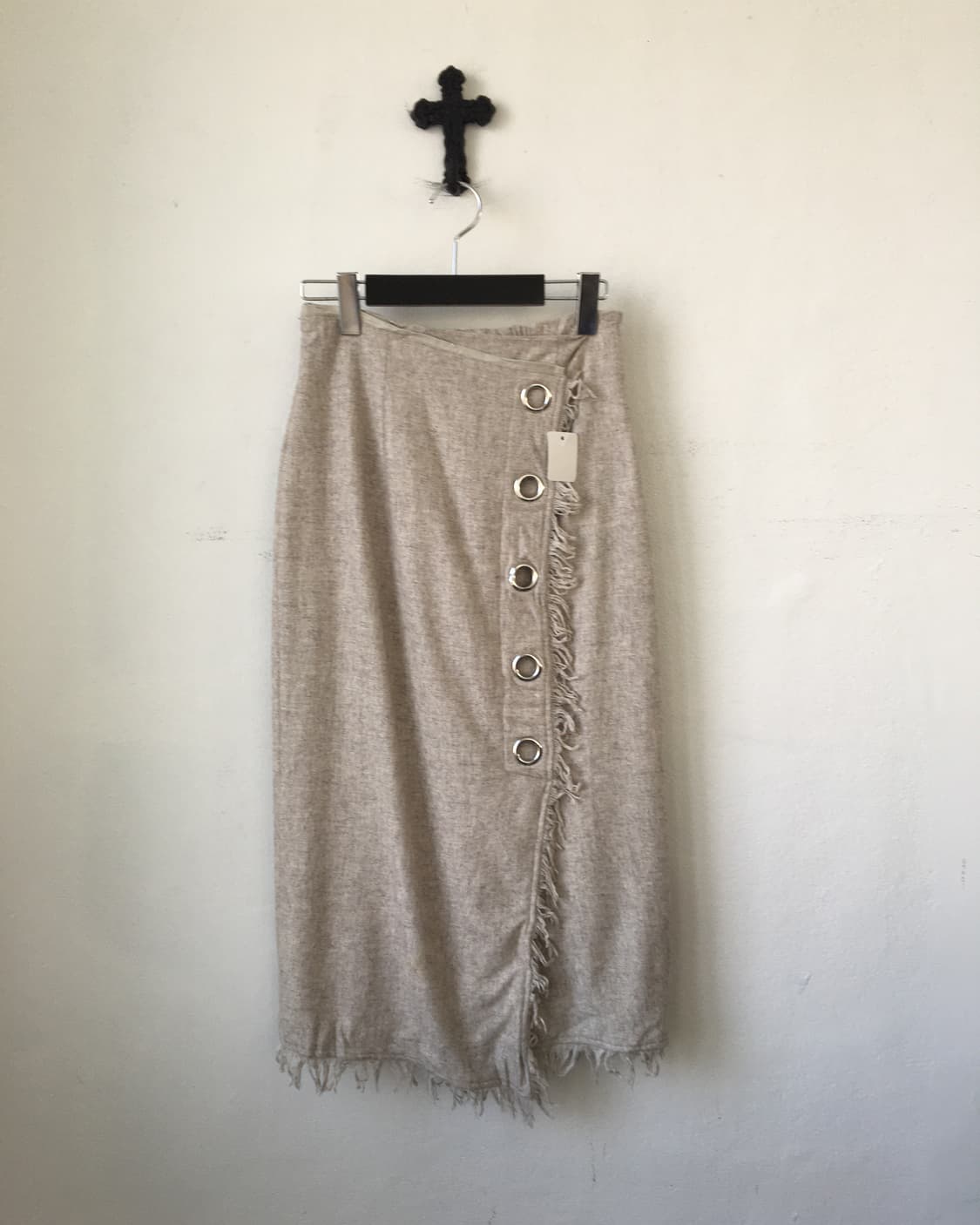 Fringe button point skirt 상품이미지2