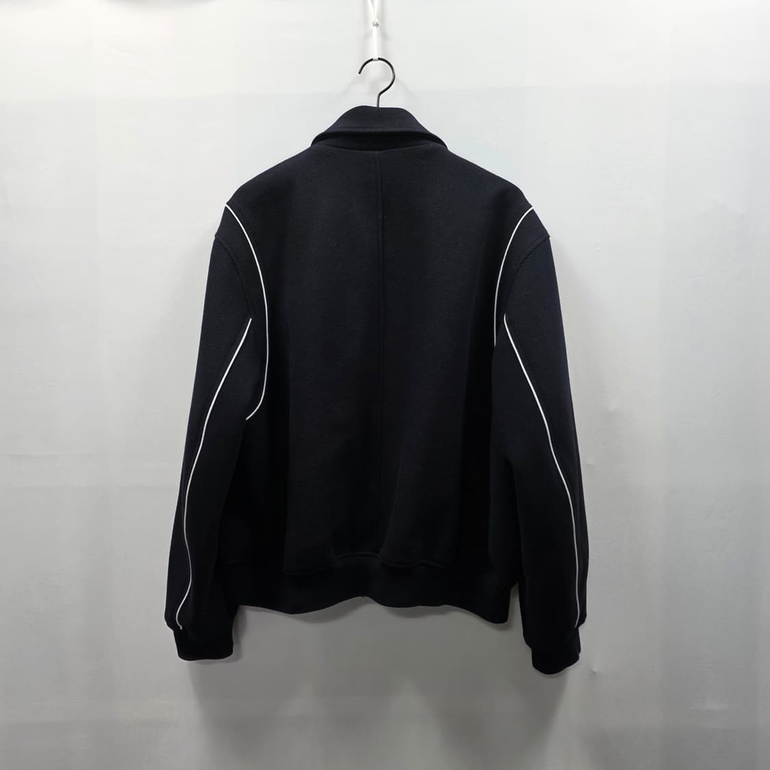 0800 KIIMUIR 블랙 블루종 자켓 파이핑 포인트XL 상품이미지2