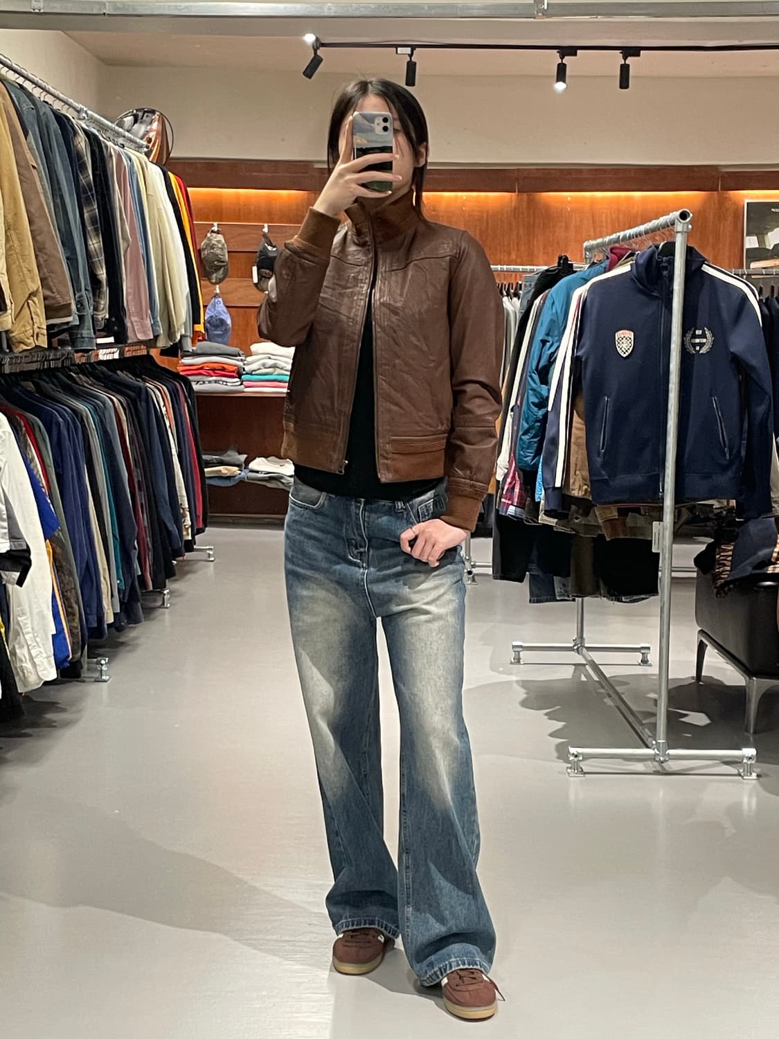 빈티지 레더 자켓   상품이미지4