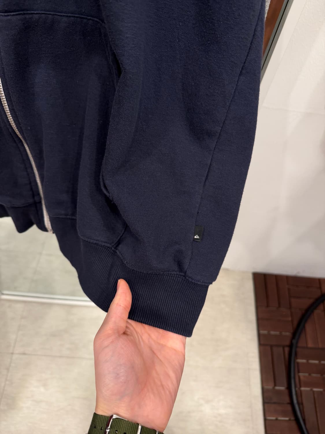 Quik Silver 퀵실버 배색 스웻 후드 집업 상품이미지5