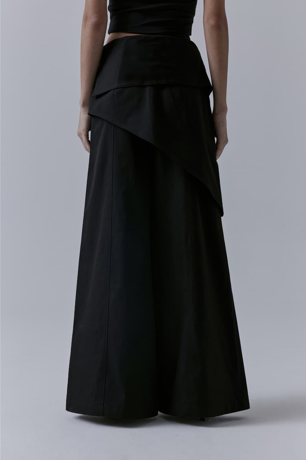 트리밍버드 Belted Layered Wrap Pants [Black] 상품이미지3