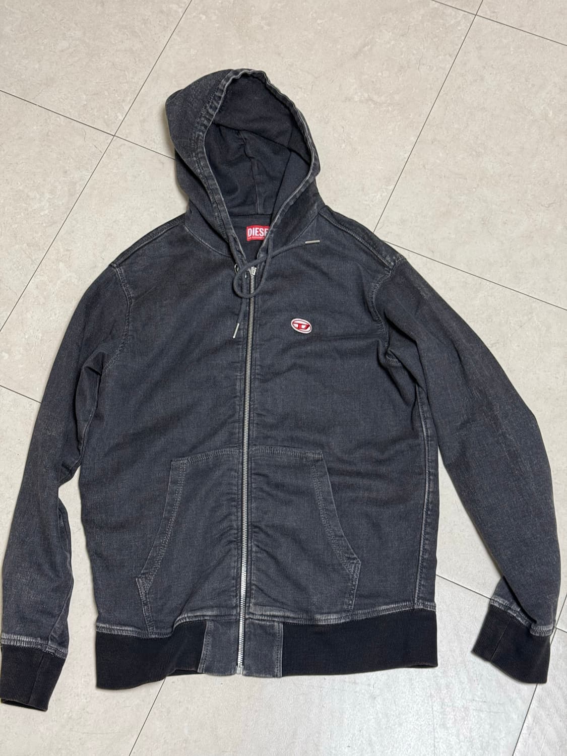 D Gir 트랙 데님 후드 집업 M 상품이미지1