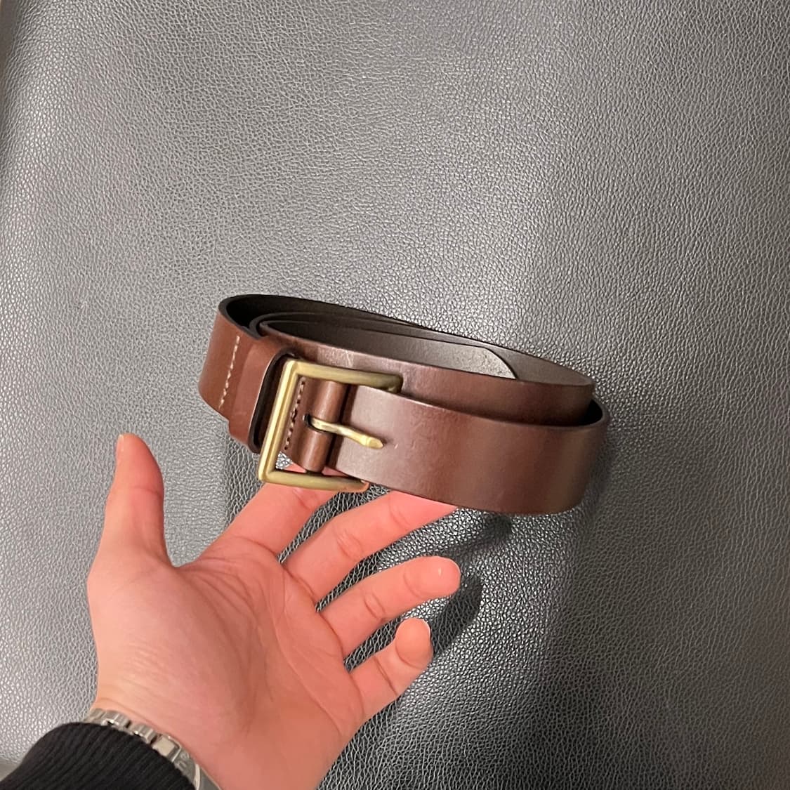 유니클로 이탈리안레더개리슨 벨트 상품이미지2