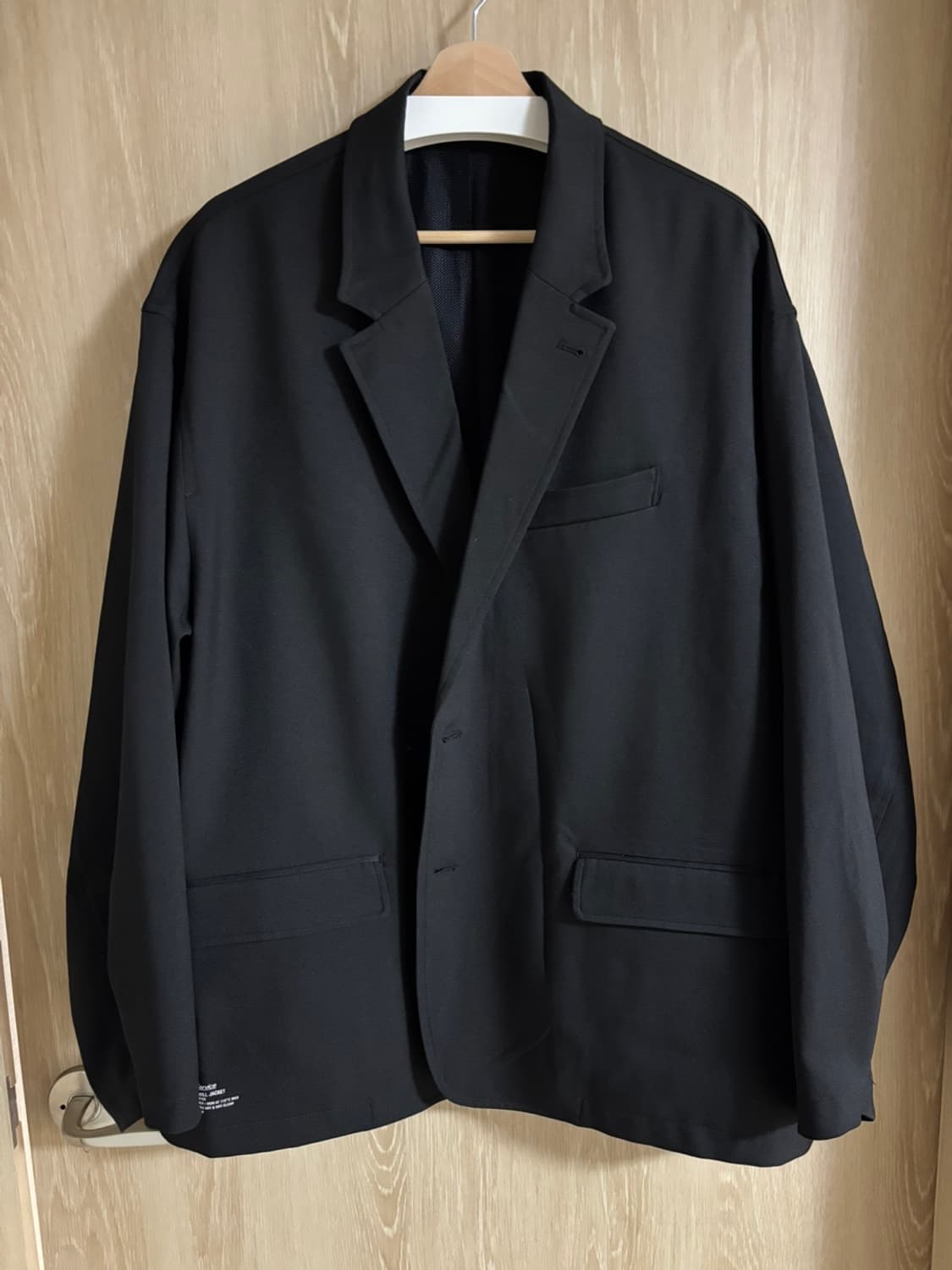 프레쉬서비스 24aw 오버사이즈 Wooly twill 자켓 블랙 L 상품이미지1