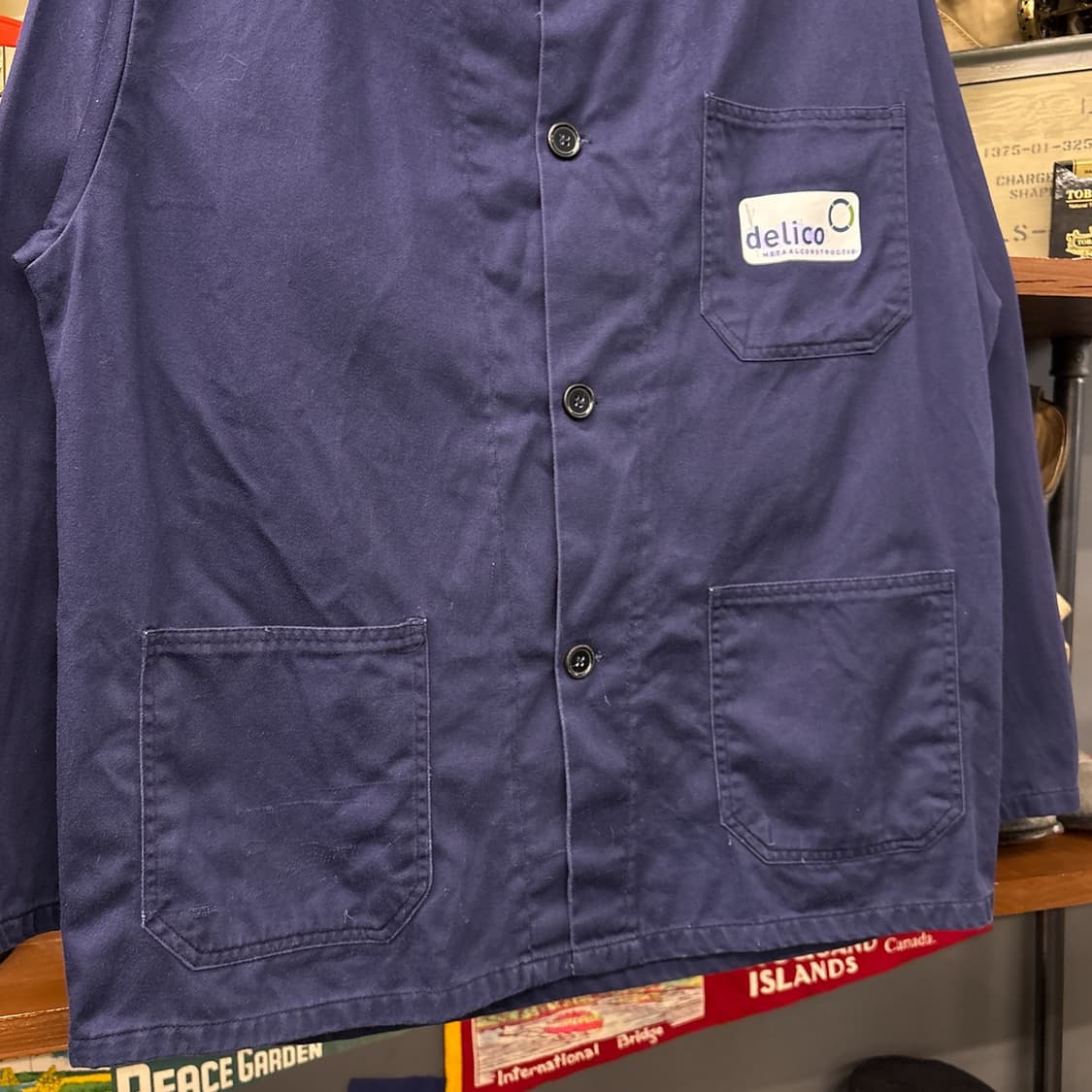 90s 프렌치 워크자켓 / 빈티지 초어자켓 워크웨어 N977 상품이미지4