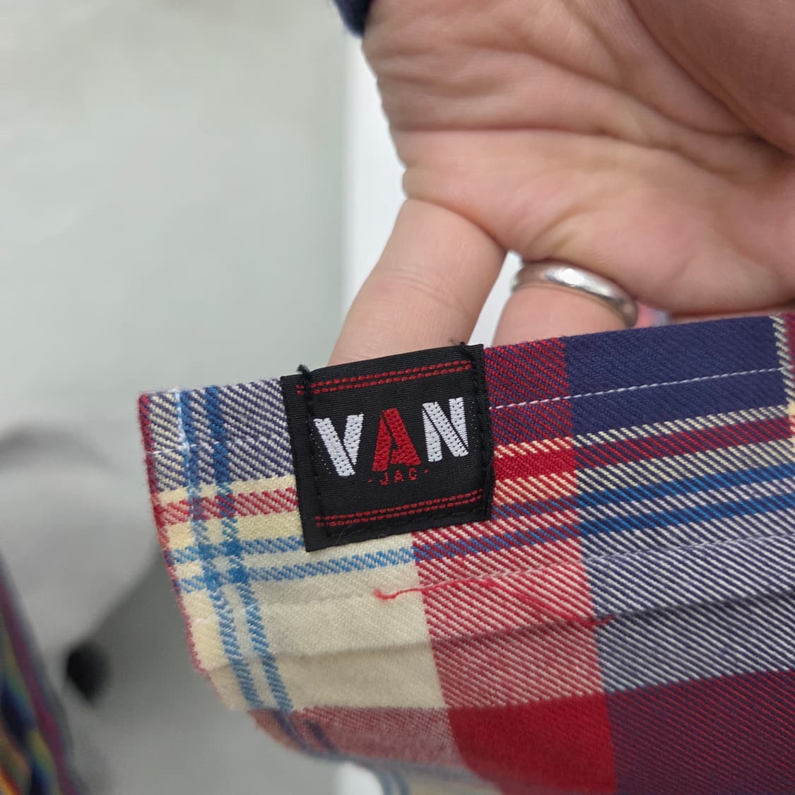 van 밴 체크셔츠 남L 상품이미지4