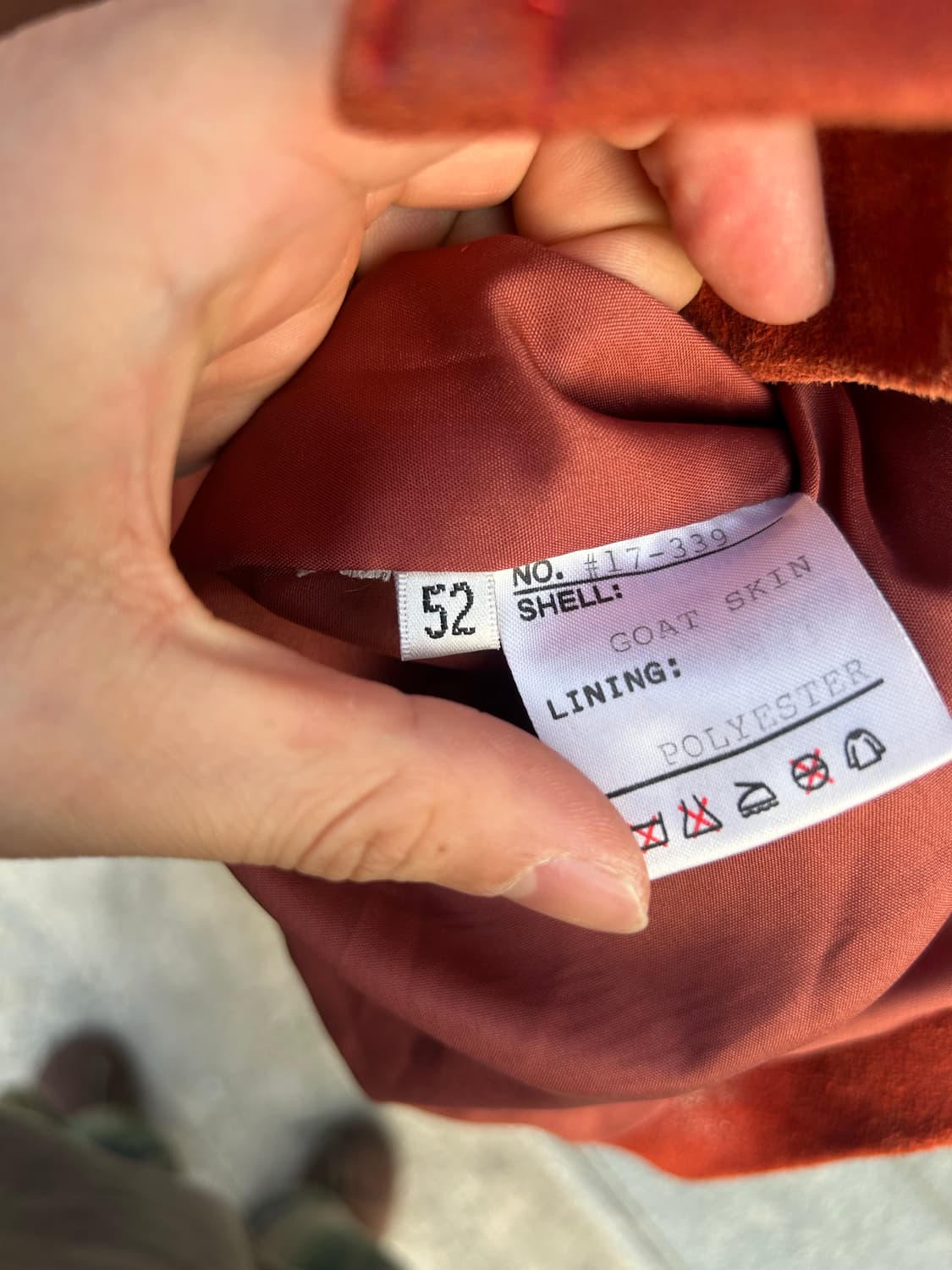 90’s 재팬 레더 더블카코트 상품이미지6