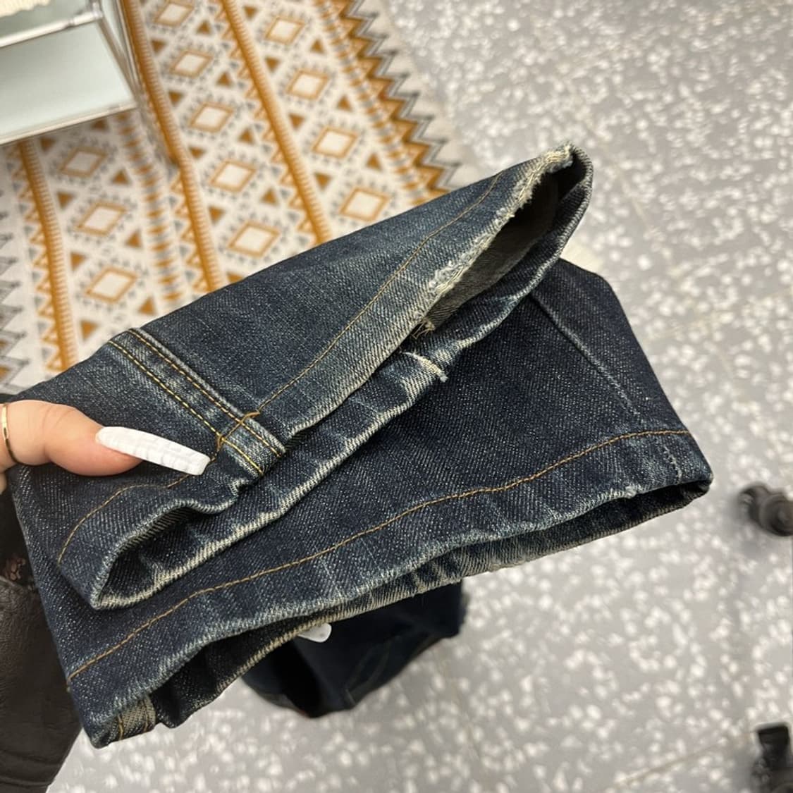 리바이스 523 빈티지 모던캐주얼 진청 데님팬츠 32인치 C10847 상품이미지9