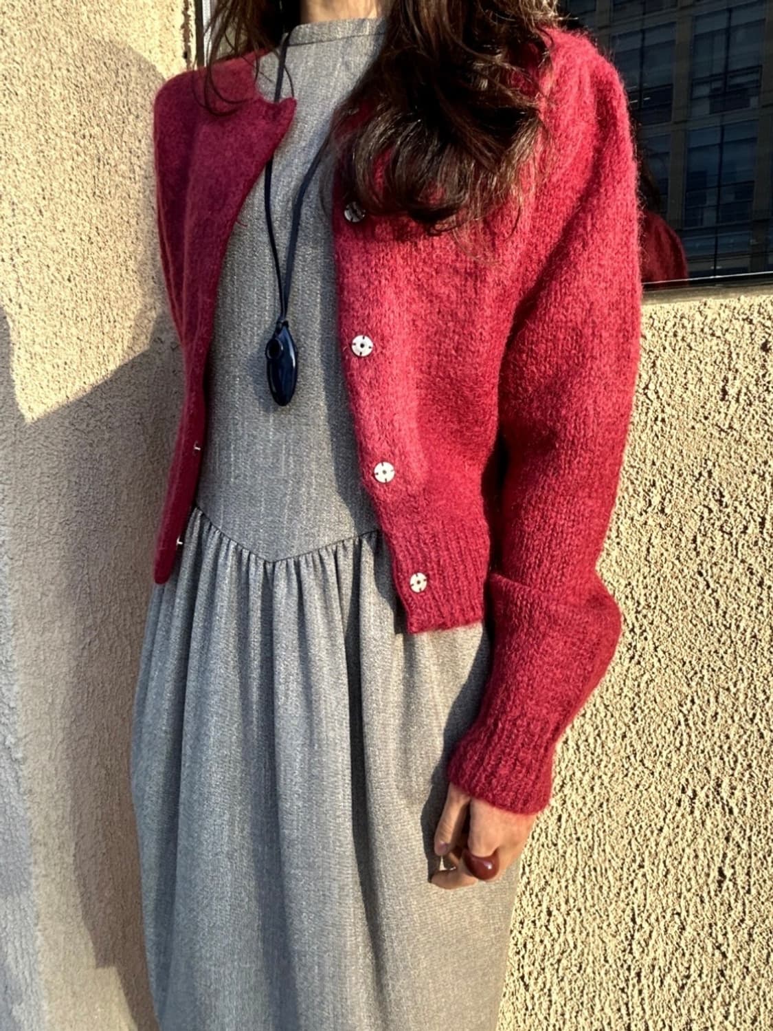 PLOW 플로우 호마이카 목걸이 NAVY 상품이미지4