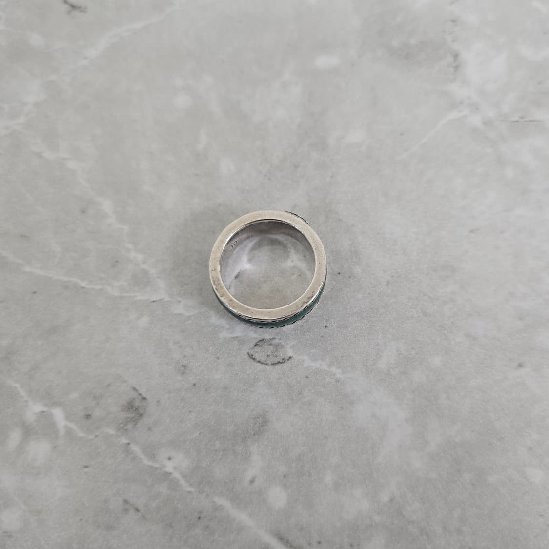 구찌 에나멜 인터로킹 링 반지 10호 판매 상품이미지4