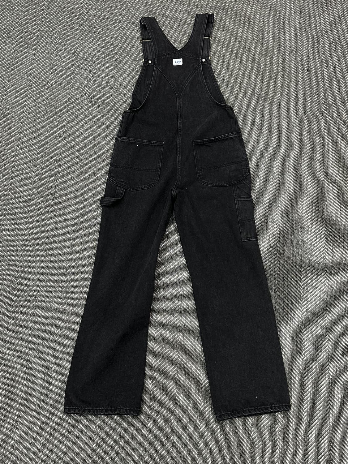 Lee 리 흑청 데님 오버롤 멜빵팬츠 상품이미지6