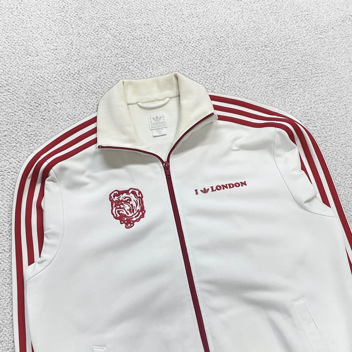 아디다스 런던 트랙탑 져지 화이트 레드 상품이미지2