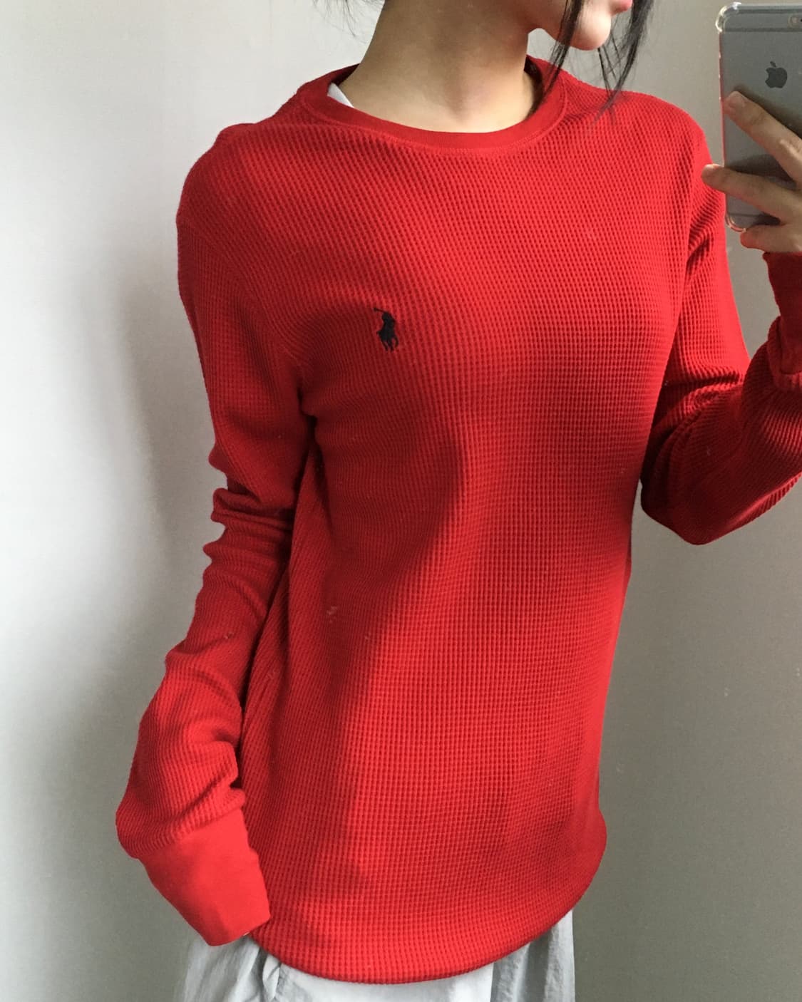 Polo 폴로 랄프로렌 레드 와플슬리브 상품이미지2