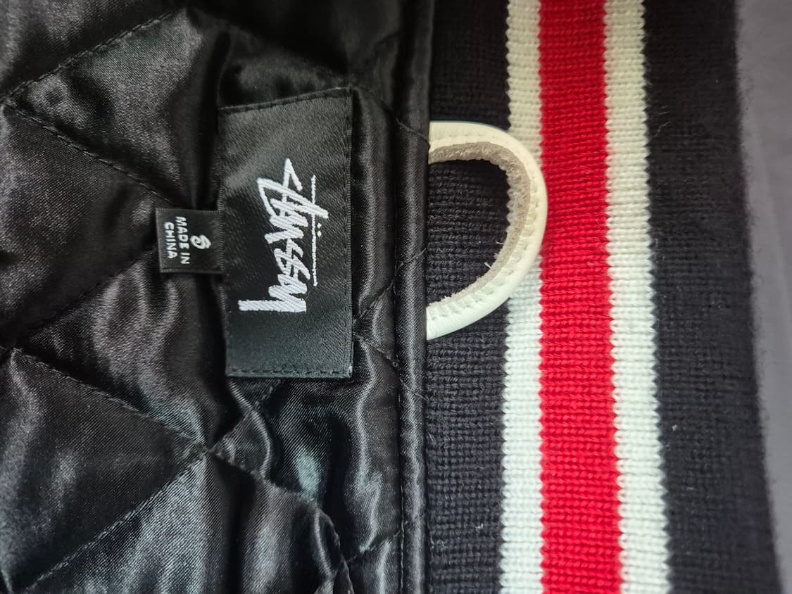 스투시 x 아워레가시 x 데님 티어스 TTL 바시티 자켓 블랙 S 상품이미지10