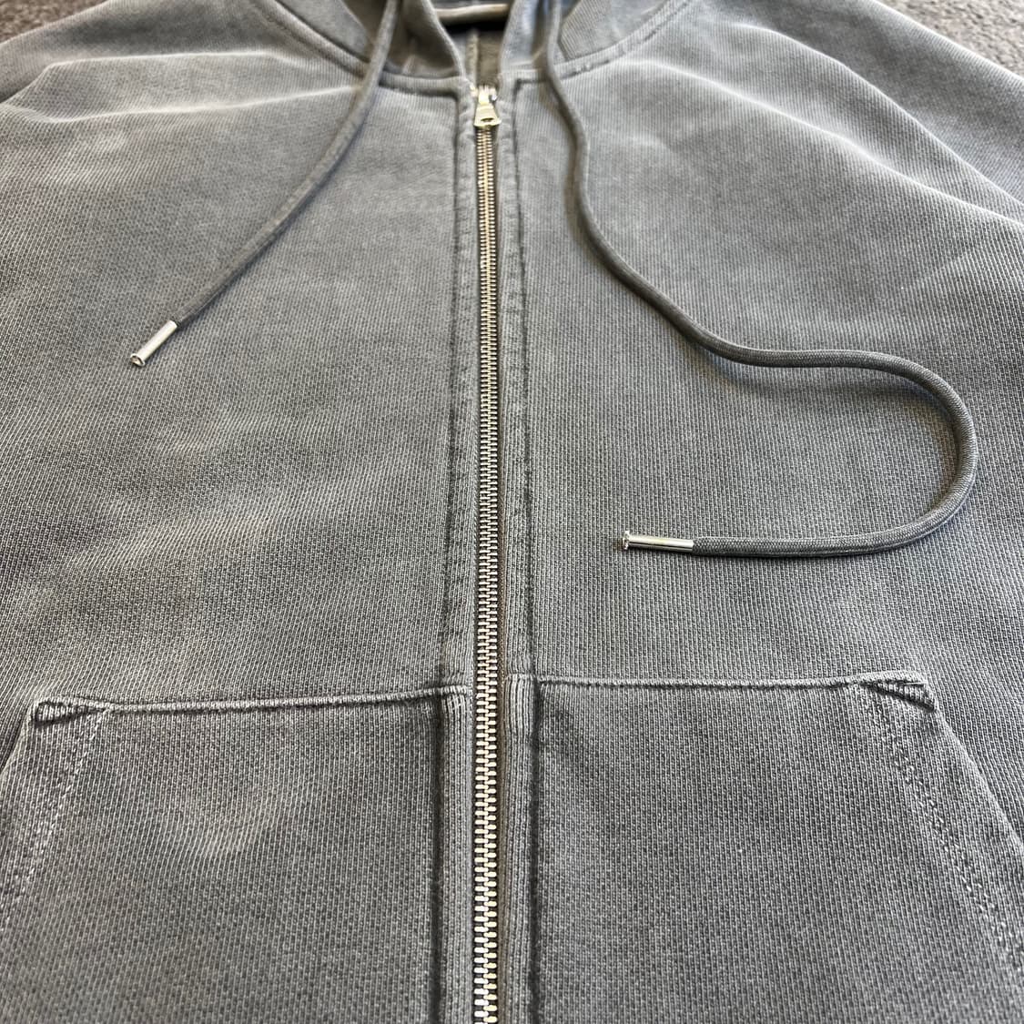 SOVERMENT 워싱 후드 집업 상품이미지2