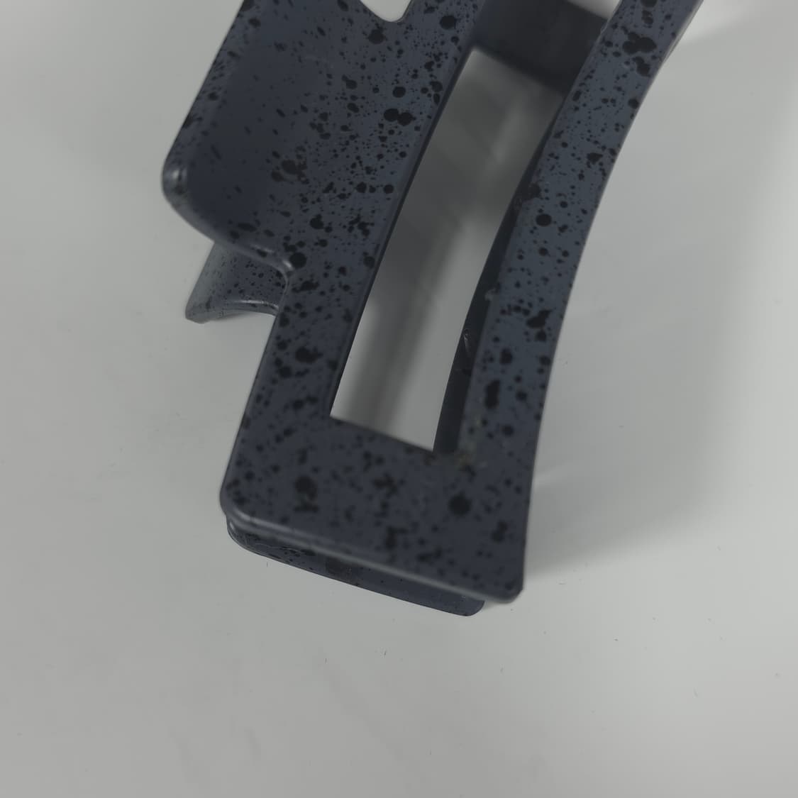 [새상품] 그레이 먹색 호피 무늬 사각 헤어집게핀 상품이미지6