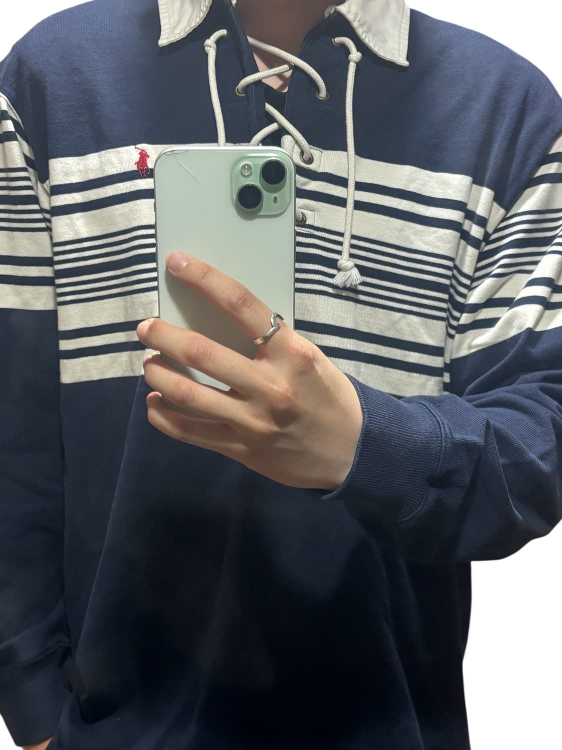 폴로 랄프로렌 레어 럭비티셔츠 레이스  상품이미지6