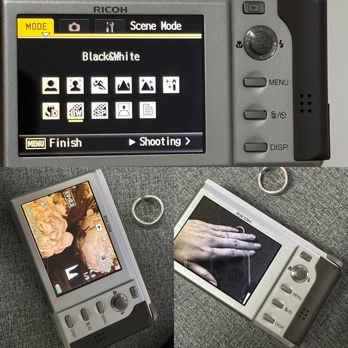 장원영 리코 Ricoh R8 빈티지디카 / 정품배터리 2+ 순정충전기 상품이미지7