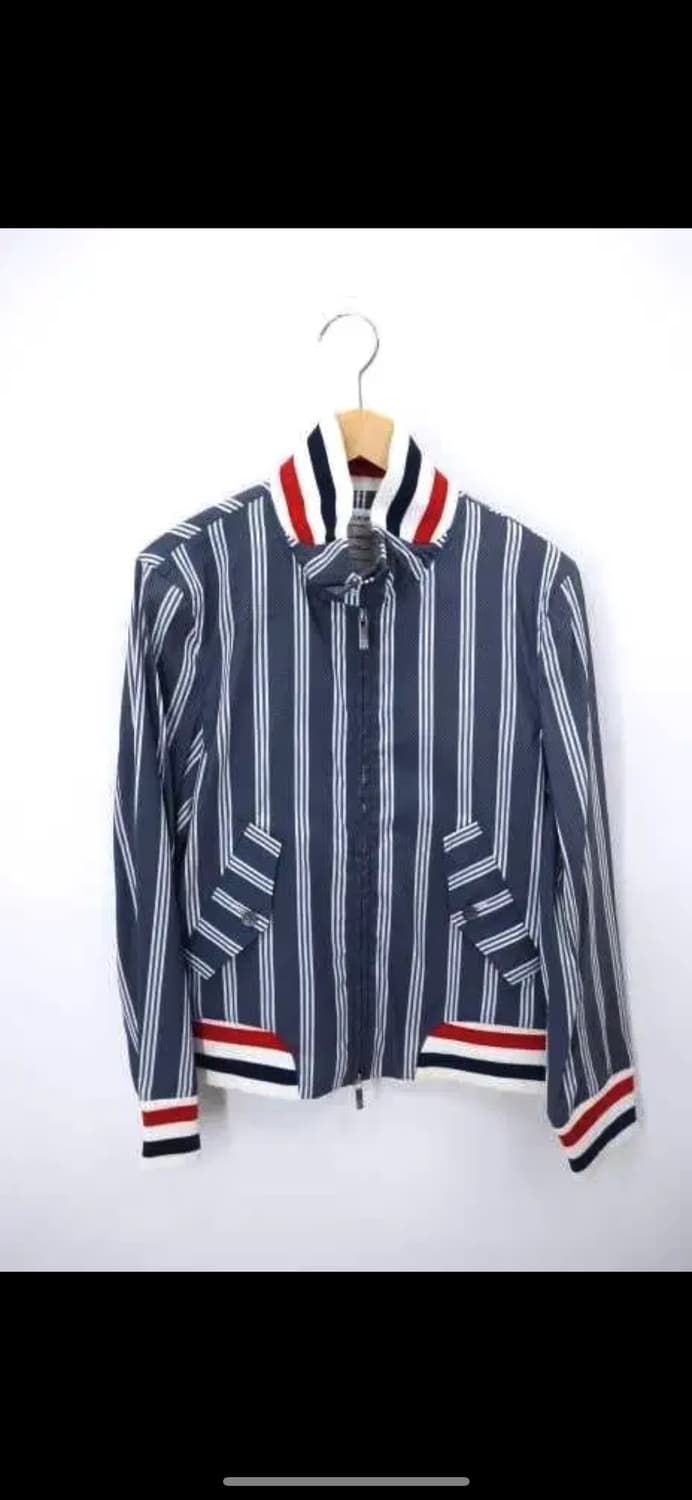 톰브라운 스트라이프 집업 자켓 블루종 정품 상품이미지1