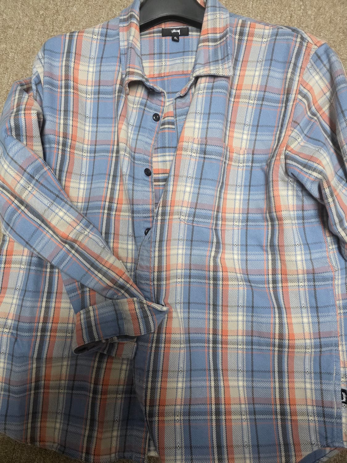 스투시 단 체크셔츠 xl 상품이미지1