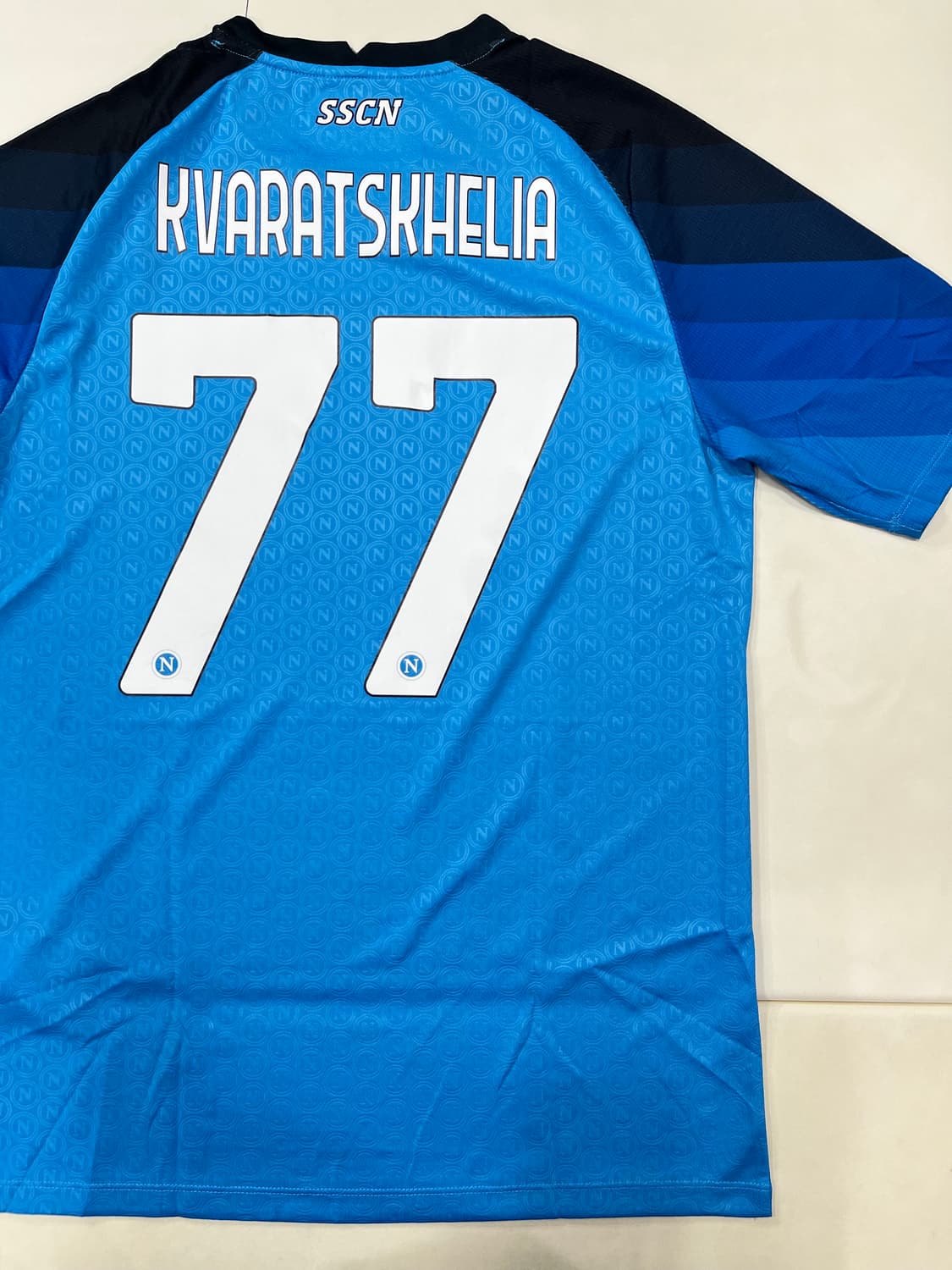 EA7 22-23 SSC 나폴리 홈 어센틱 흐비차 크바라트스켈리아 (새제 상품이미지7